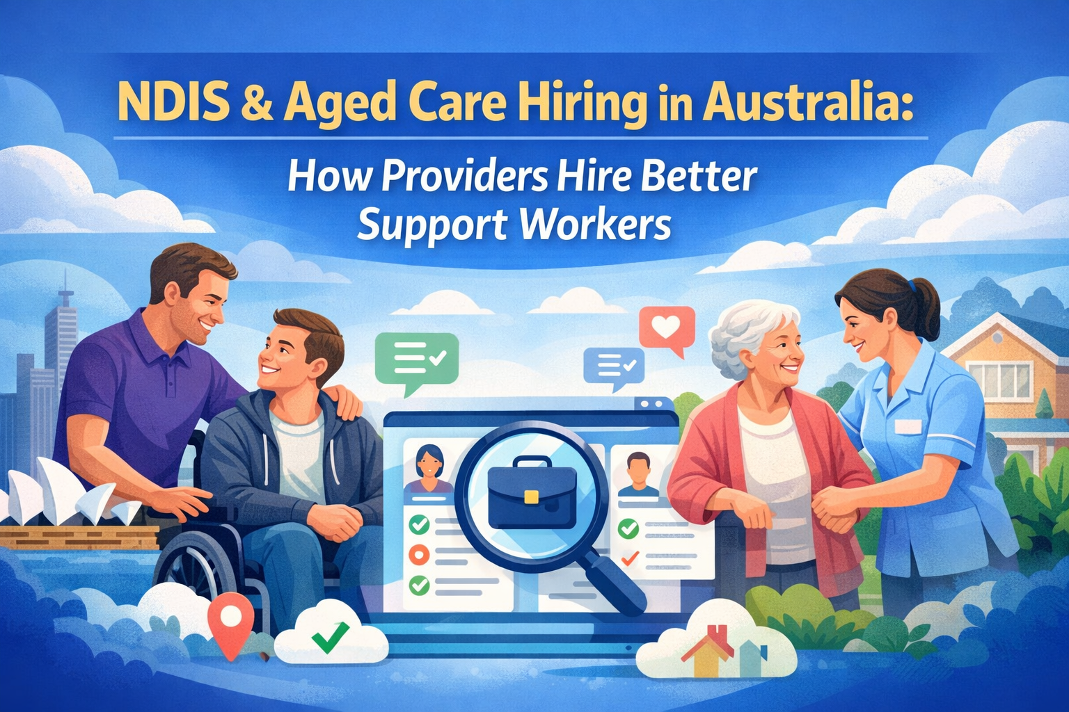Blogs 1 NDIS and aged care providers in Australia interviewing disability support workers for care roles