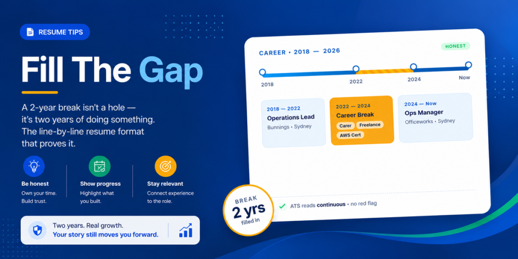 How to write a resume after a 2-year employment gap