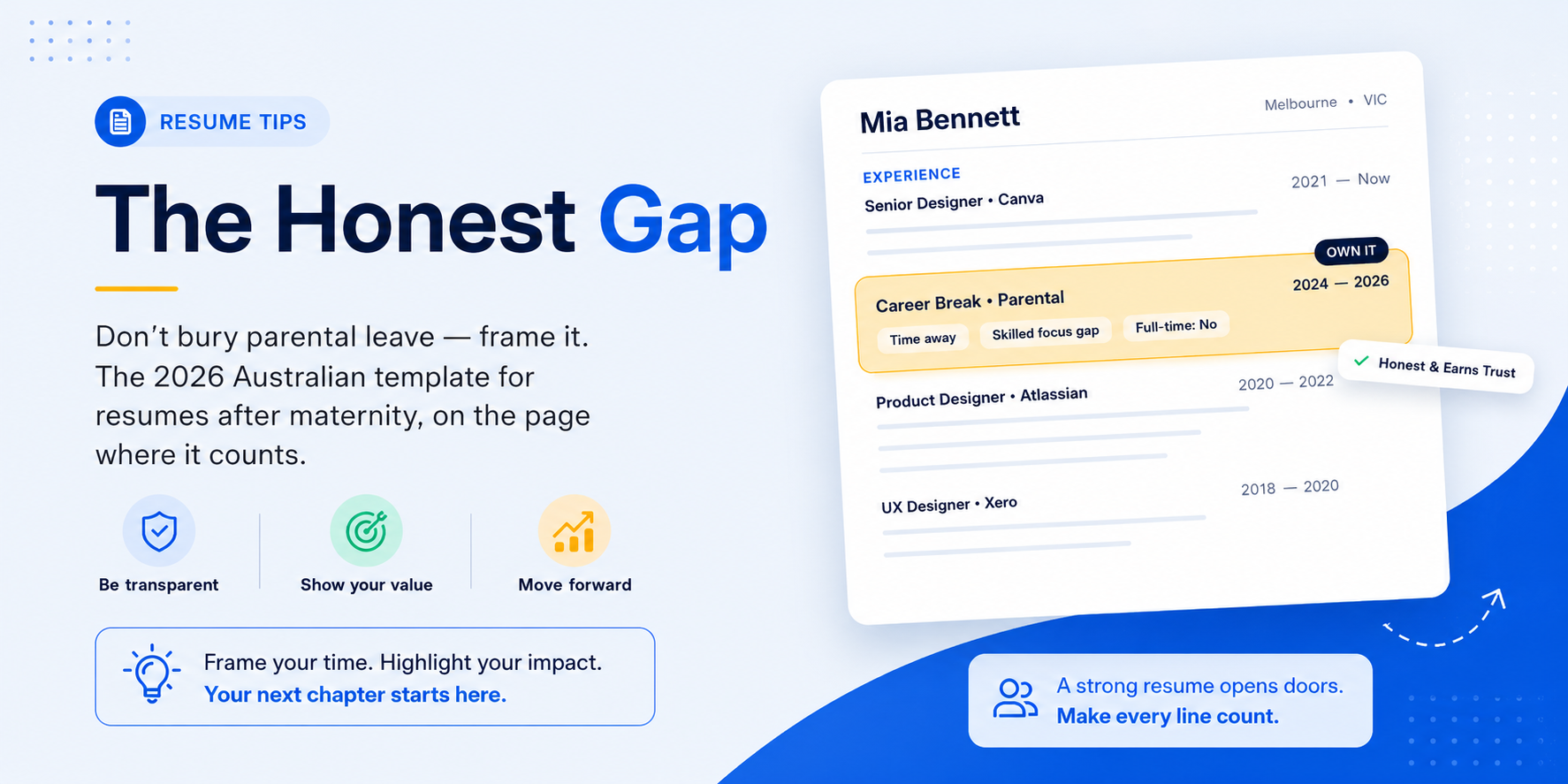How to write a resume after maternity leave