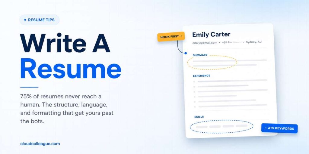 write a resume