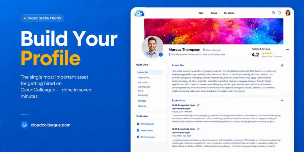 create a CloudColleague profile