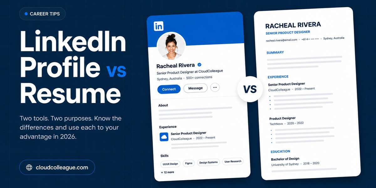 linkedIn profile vs resume