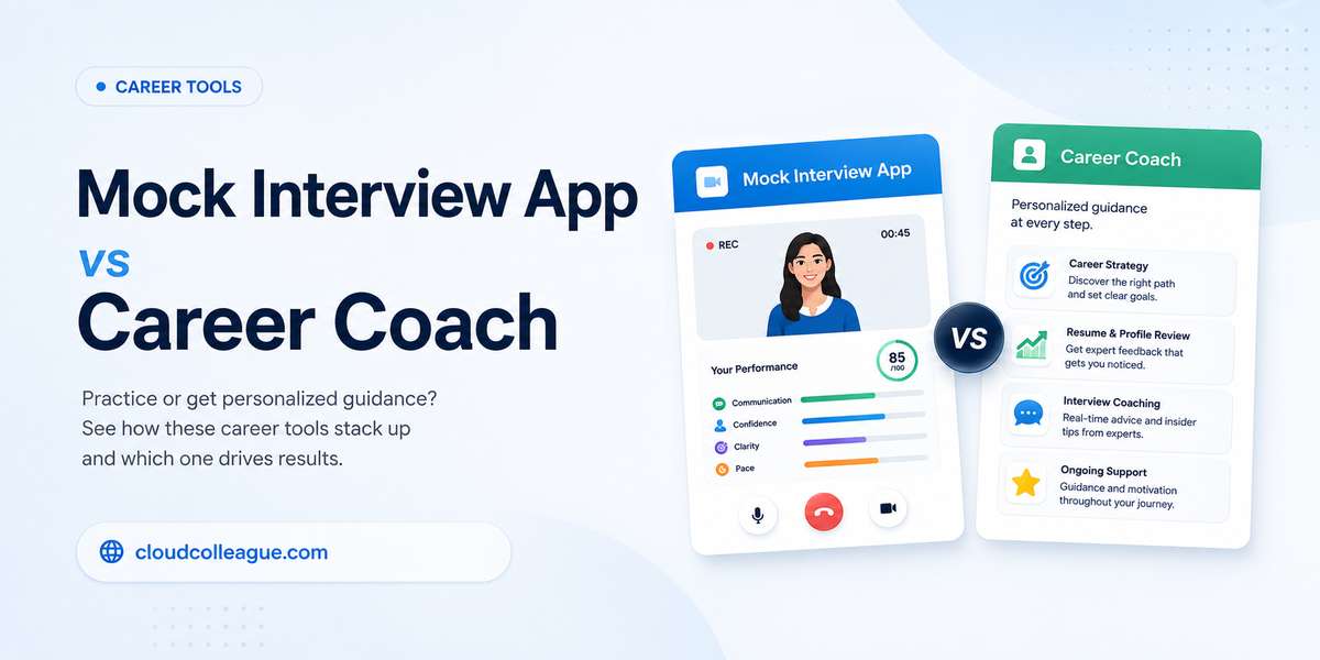 mock interview app vs career coach