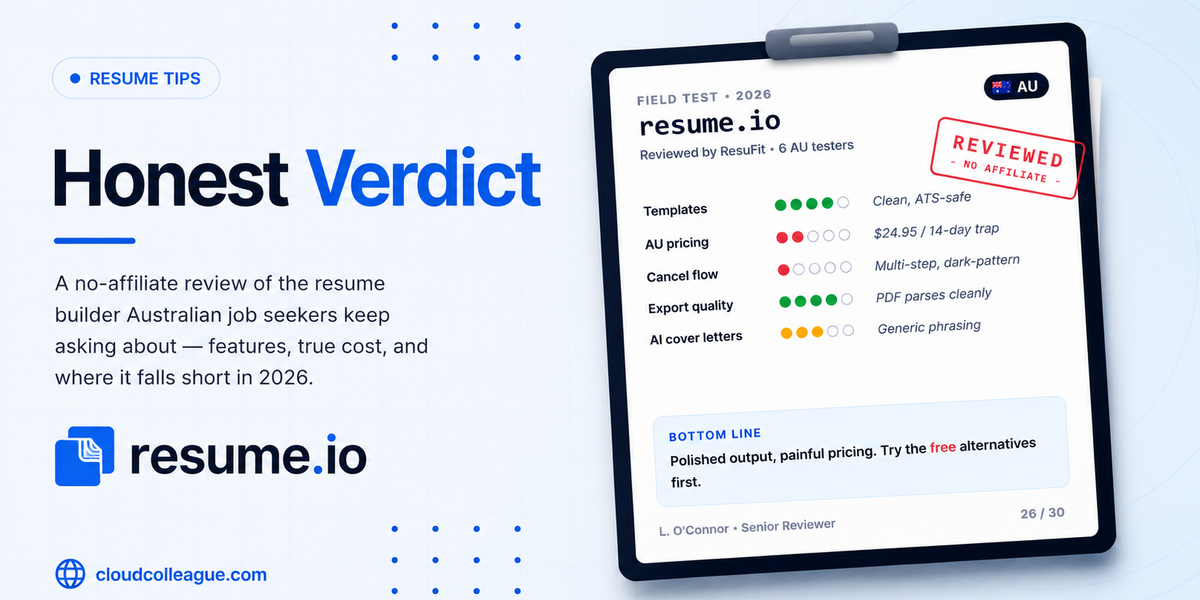 Resume.io review