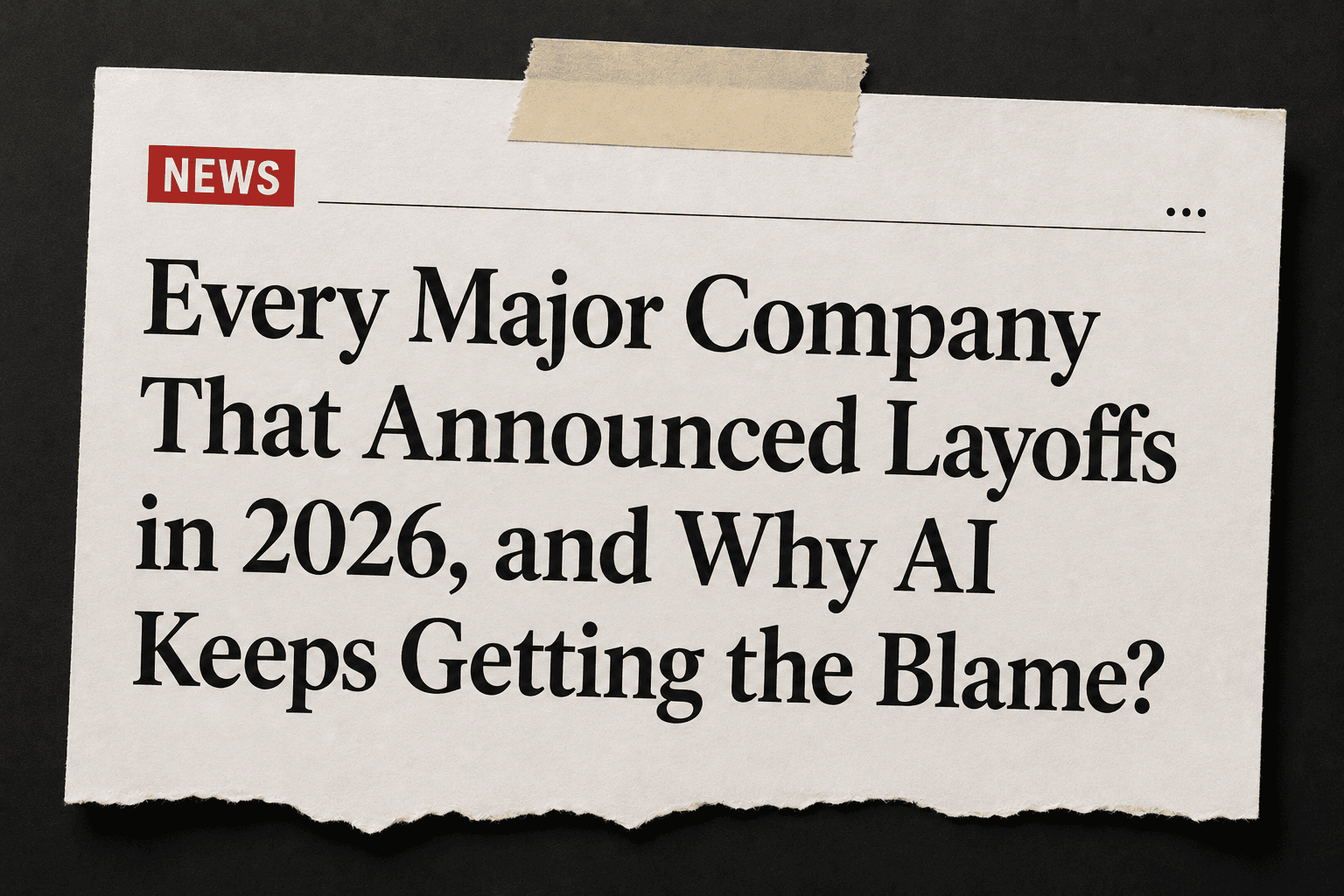 2026 layoffs