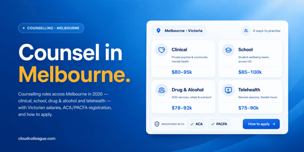 counselling jobs melbourne