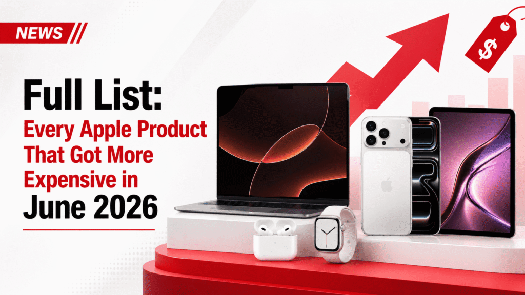 Apple products that increased in price