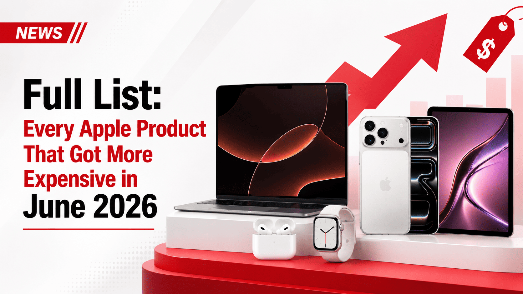 Apple products that increased in price