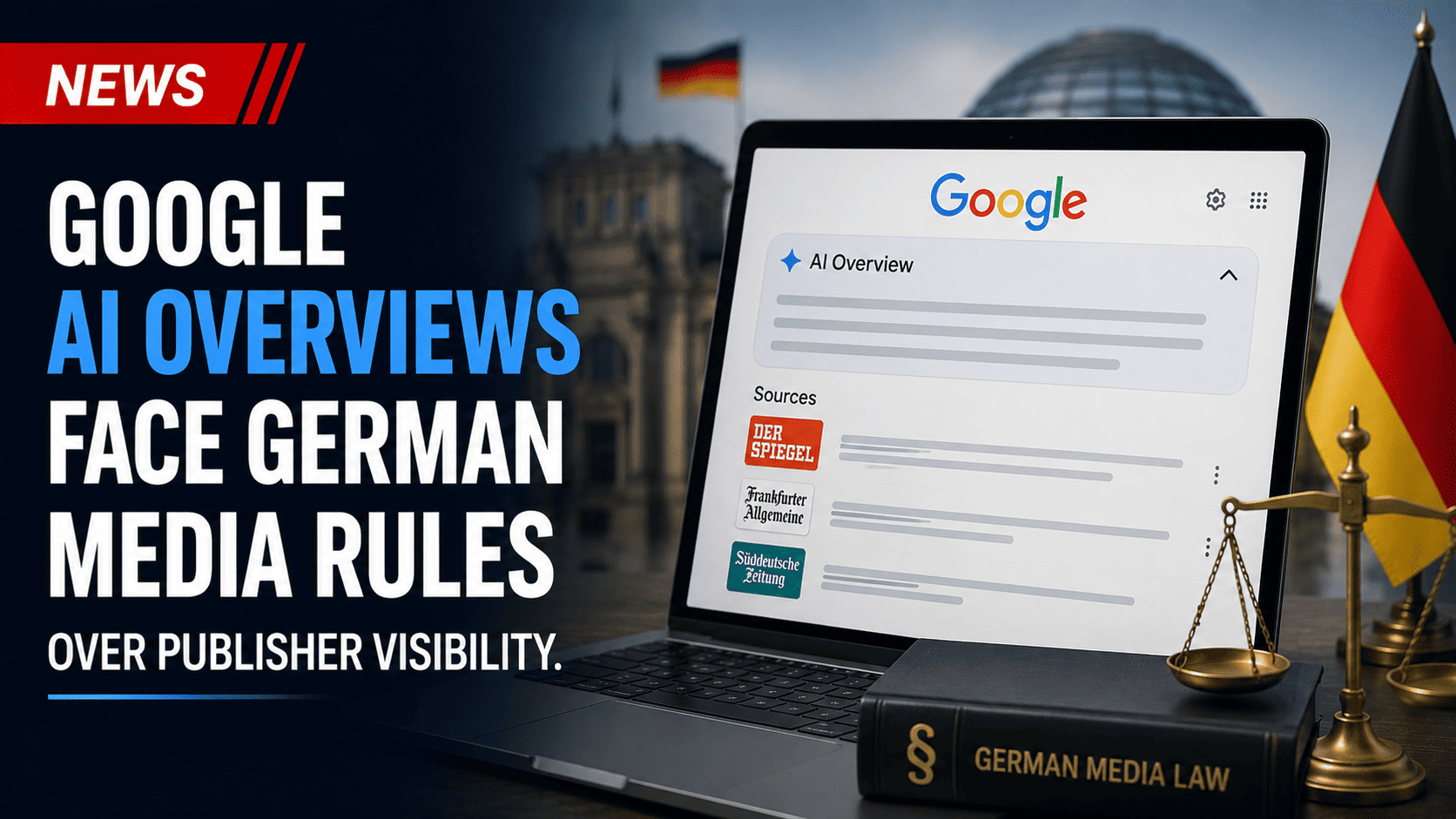 Google AI Overviews German media law