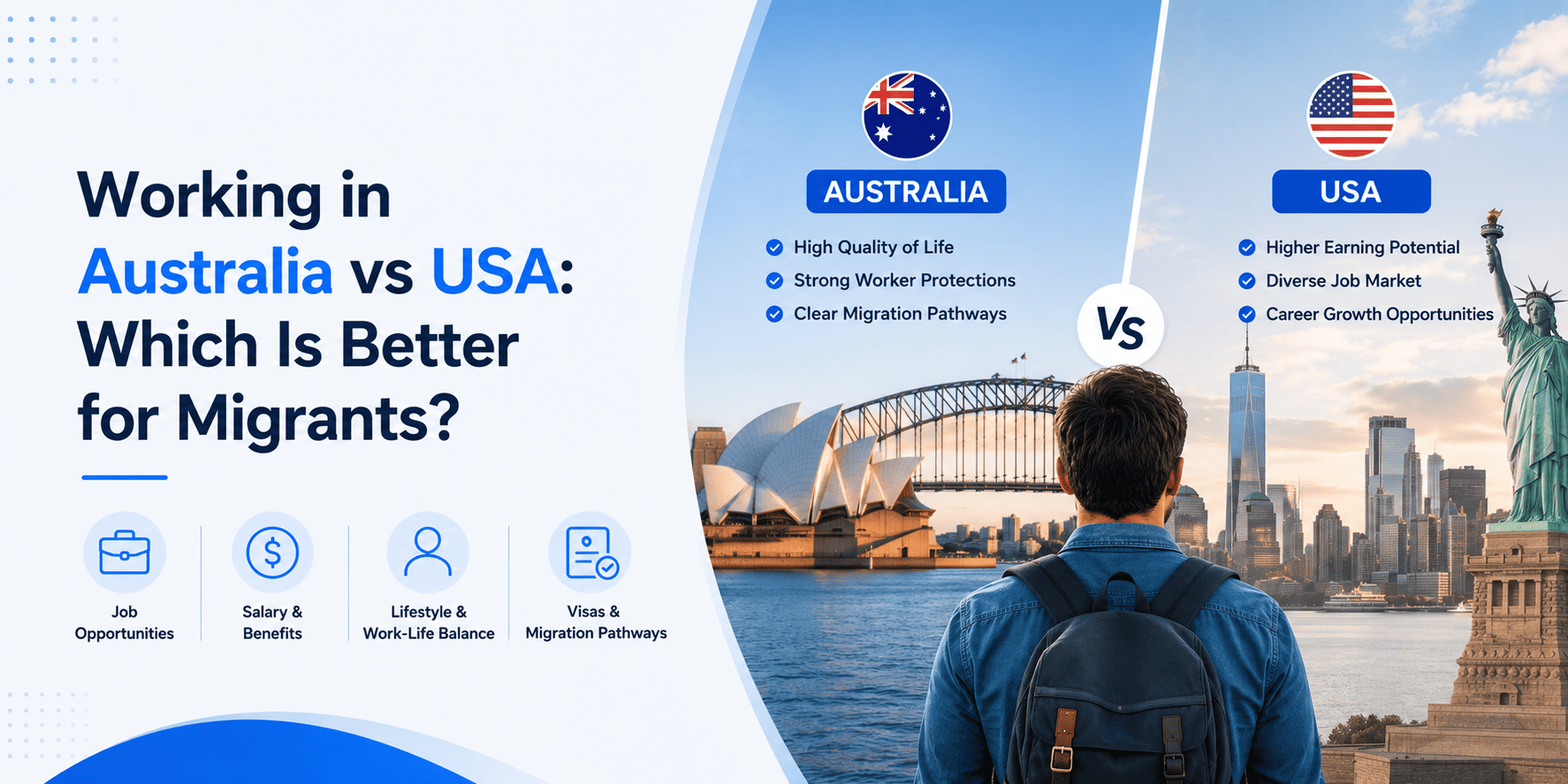 working in Australia vs USA